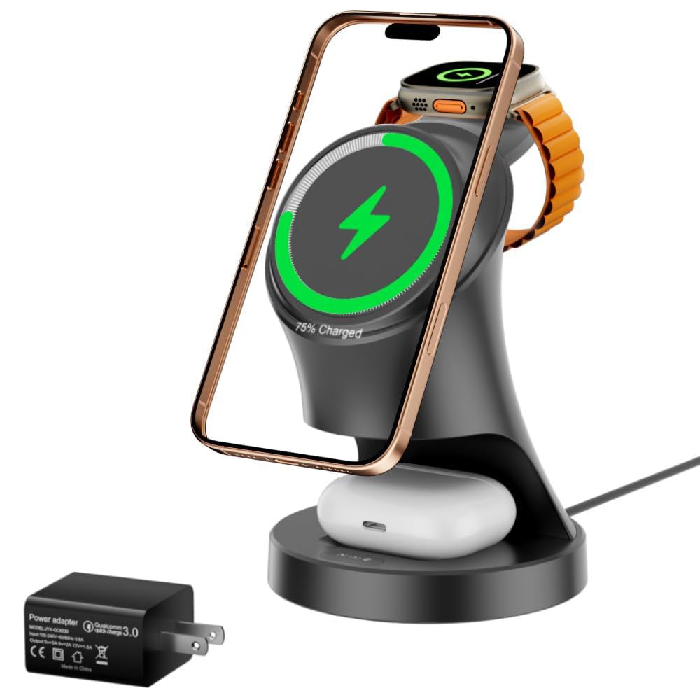 Wireless Charging Dock - 3-in-1 Multi-Device